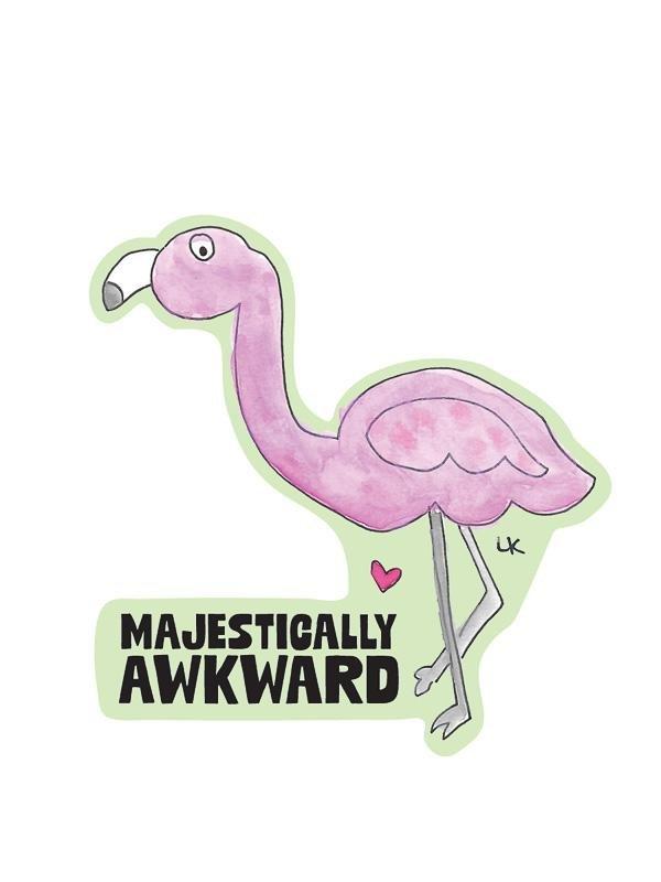 Sticker: Majestically Awkward - Pack of 6