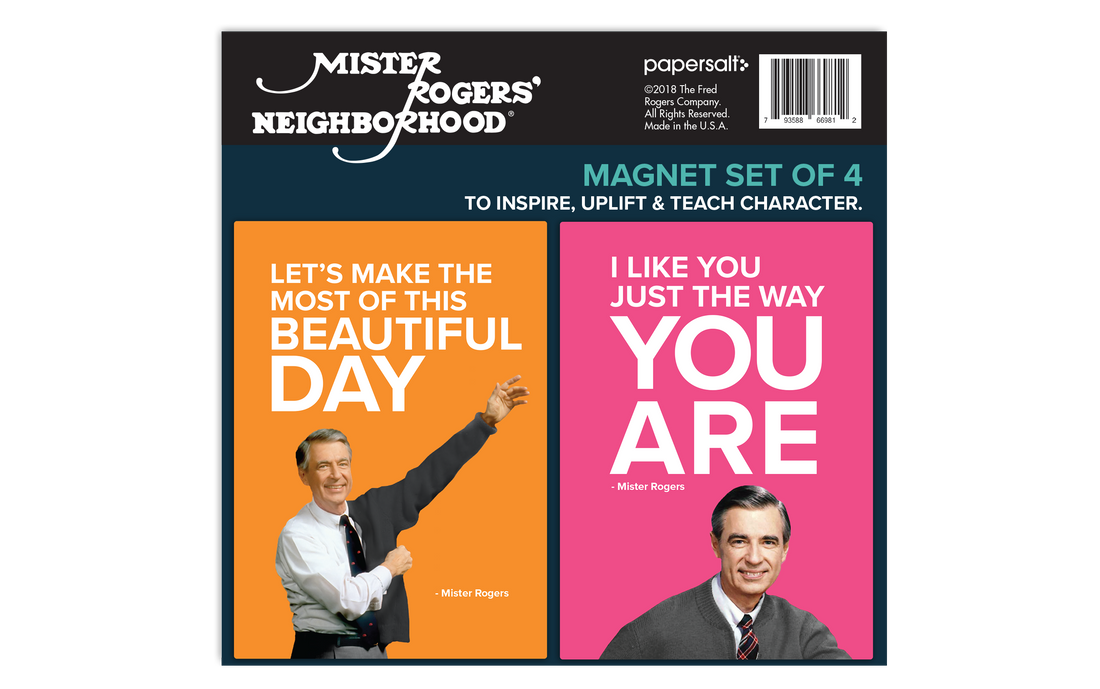 Magnet Set: Mister Rogers, Set of 4 Magnets - Pack of 4