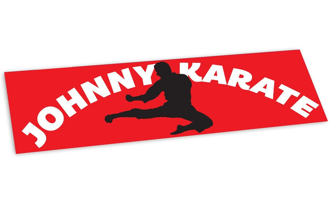Bumper Sticker: Johnny Karate - Pack of 6