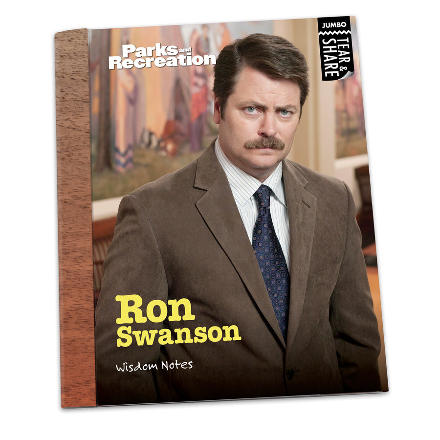 Jumbo Lunch Notes: Parks and Rec, Ron Swanson Wisdom Notes - Pack of 6