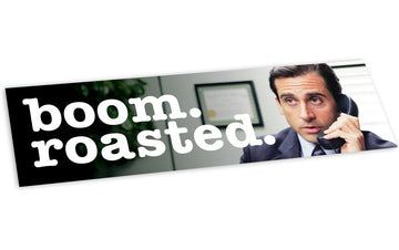 Bumper Sticker: Michael Scott Boom Roasted - Pack of 6