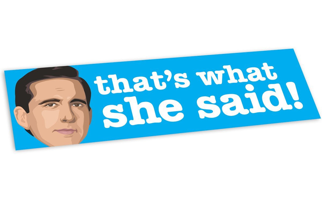 Bumper Sticker: That's What She Said - Pack of 6