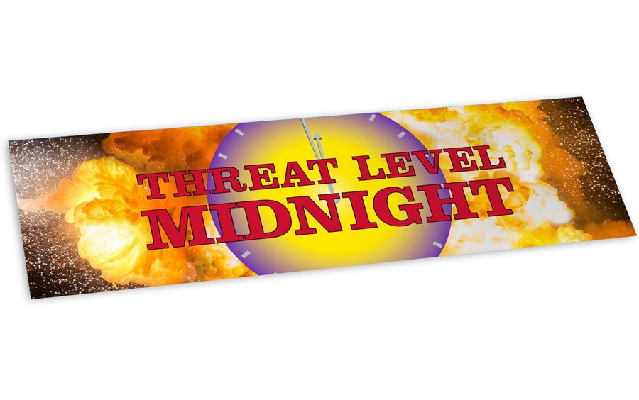 Bumper Sticker: Threat Level Midnight - Pack of 6
