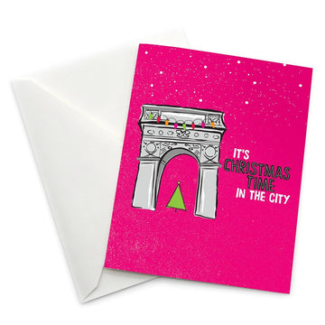 Greeting Card: Washington Square Arch Christmas - Pack of 6