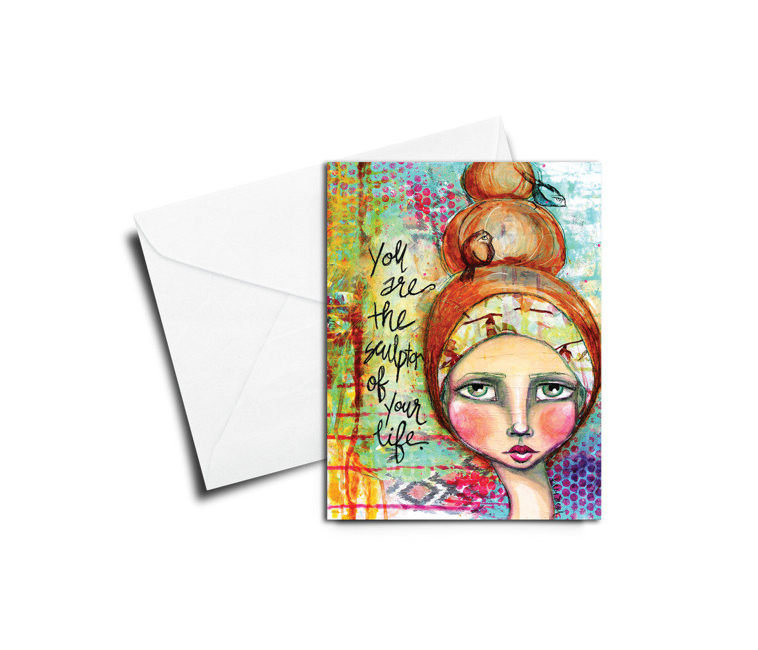 Greeting Card: Kelly Siegel You Are the Sculptor - Pack of 6