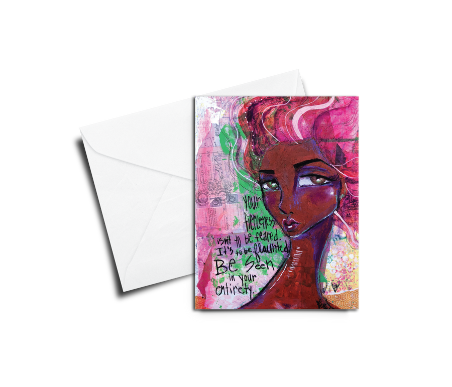 Greeting Card: Kelly Siegel Your Fierceness - Pack of 6