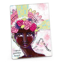 Magnet: Kelly Siegel "A Queen Provides Herself with Unwavering Support" - Pack of 6