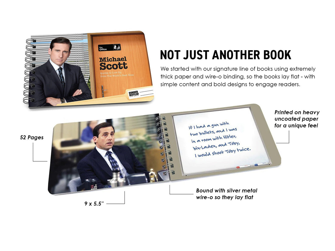 Book: The Office, Michael Scott Quotes to Live By - Pack of 6