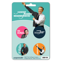Button: Mister Rogers 1.25 Button Set - Pack of 6