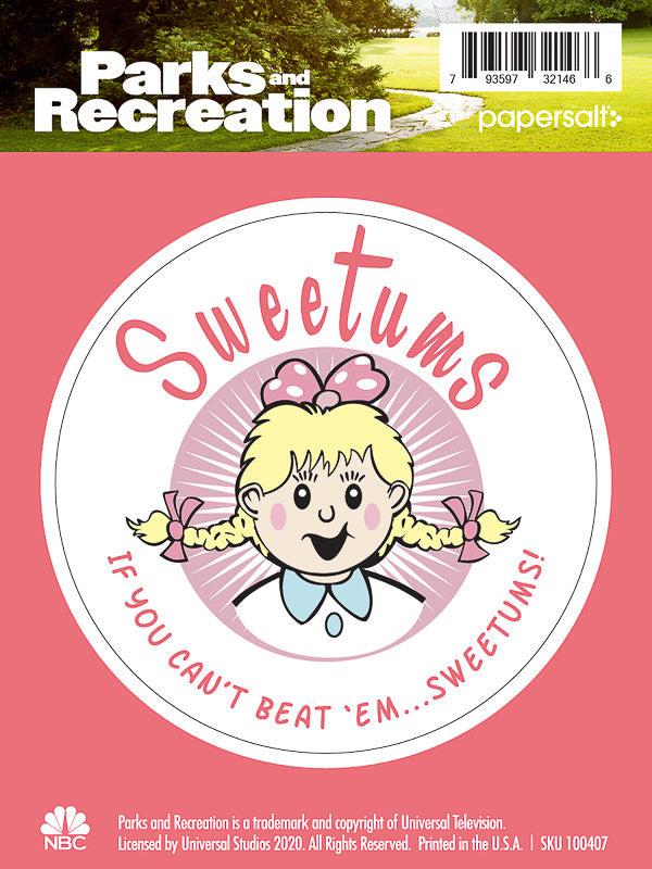 Sticker: Parks and Rec, Sweetums - Pack of 6