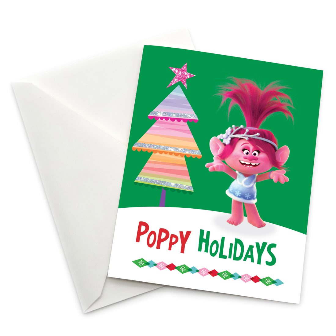 Greeting Card: Trolls, Queen Poppy Poppy Holidays - Pack of 6