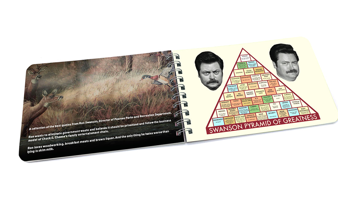 Book: Parks and Rec, Ron Swanson Quotes - Pack of 6