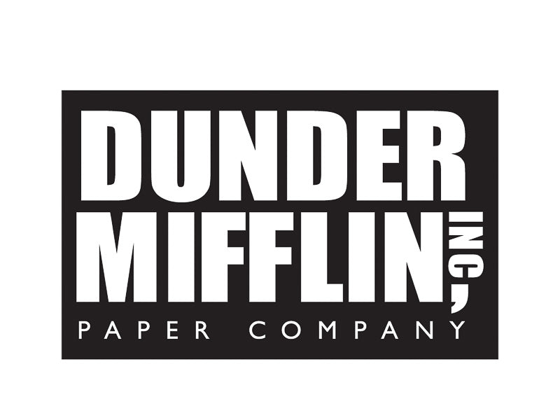 Sticker: The Office, Dunder Mifflin Logo - Pack of 6
