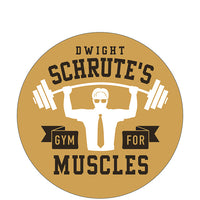 Sticker: The Office, Dwight Schrute's Gym for Muscles - Pack of 6
