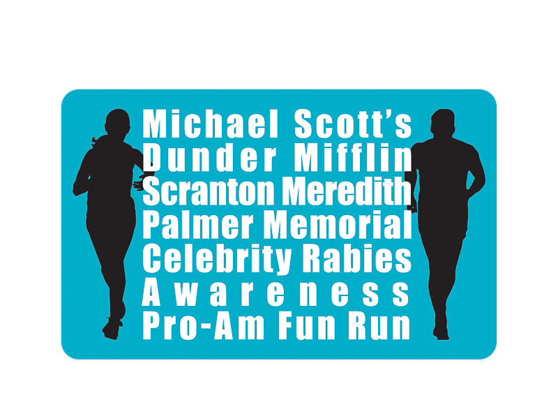 Sticker: The Office, Michael Scott's Fun Run - Pack of 6