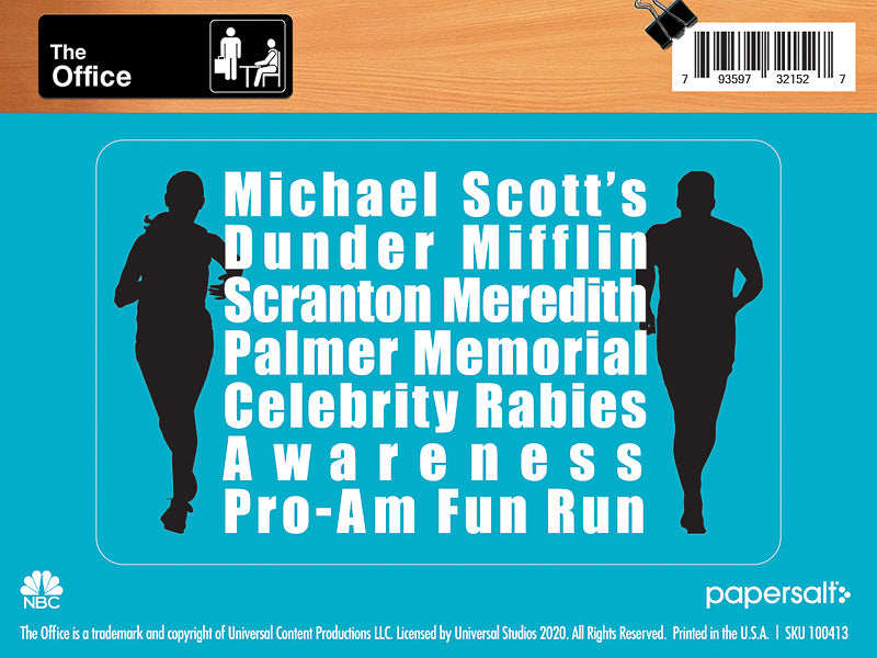 Sticker: The Office, Michael Scott's Fun Run - Pack of 6