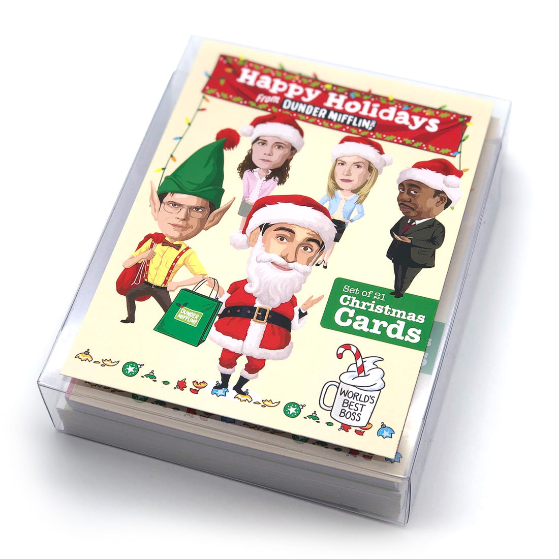 Greeting Card: The Office, Holiday Set of 21 Greeting Cards - Pack of 6